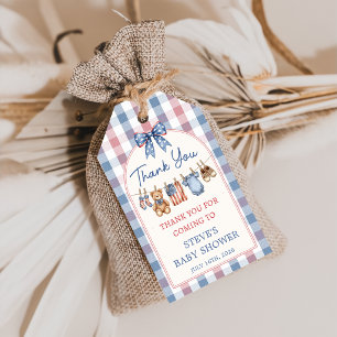 Wäscheleine All American Girl Baby Shower Geschenk Geschenkanhänger