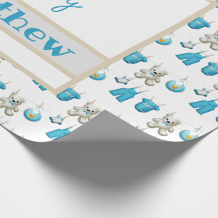 Wäscheleine Es Ist Ein Junge Geschenkpapier