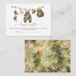 Wäscheleine für die Jagd Windeln Begleitkarte