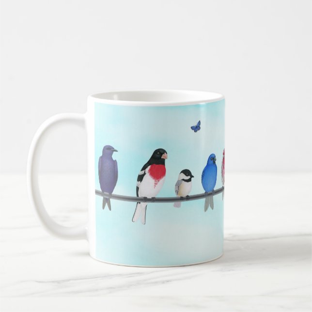 Wäscheleine für Hinterhofvögel 1 Kaffeetasse (Links)