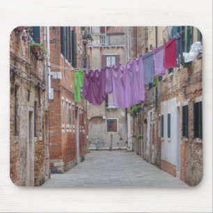 Wäscheleine in Venedig, Italien Mousepad