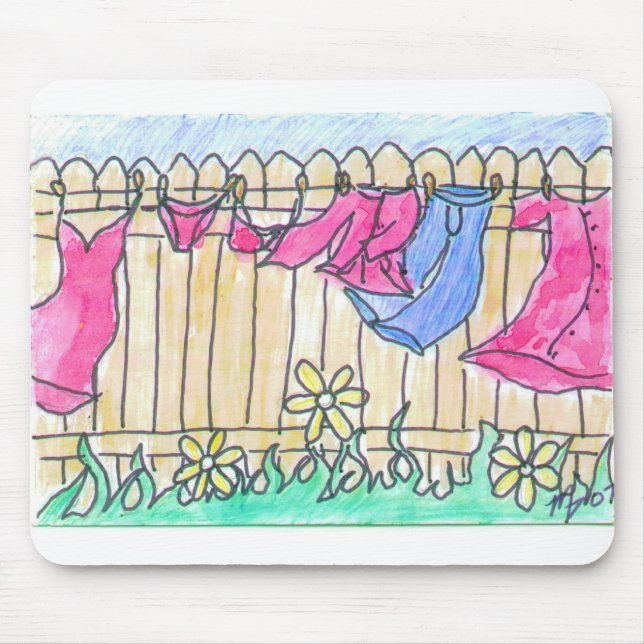 Wäscheleine Mousepad (Vorne)