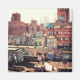 Wäschelinien und Graffiti Magnet