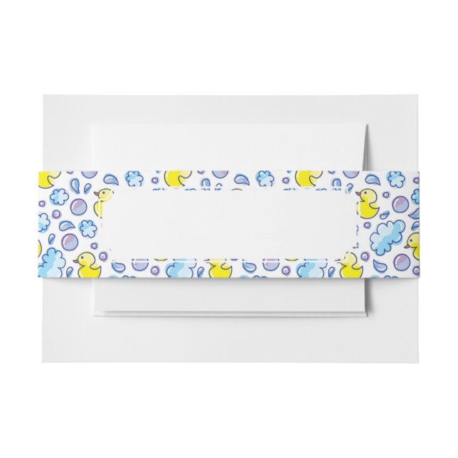 Wäschemuster Einladungsbanderole (Vorderseite Beispiel)