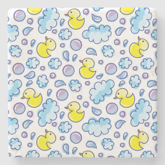 Wäschemuster Steinuntersetzer (Vorderseite)