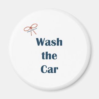 Waschen Sie die Erinnerungen des Autos Magnet