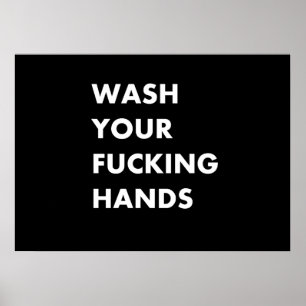 Waschen Sie Ihre Hände Poster