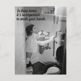 Waschen Sie Ihre Hände Postkarte