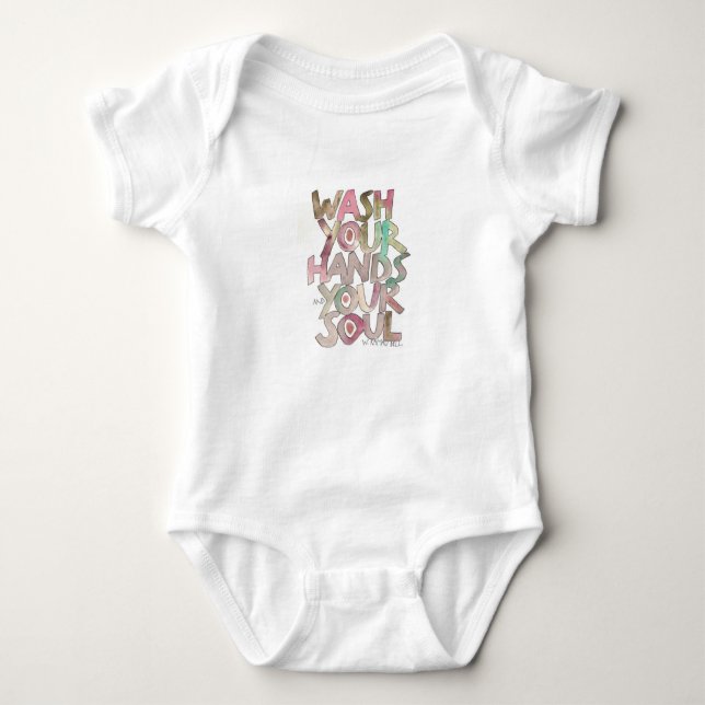Waschen Sie Ihre Hände und Ihr Soul Baby Bodysuit Baby Strampler (Vorderseite)