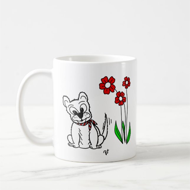 Waschen Sie Ihren Schwanz Kaffeetasse (Links)