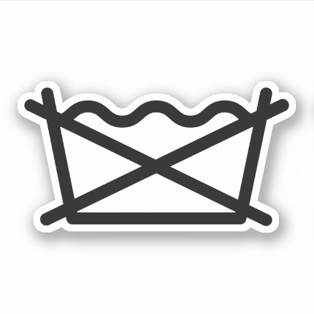 WASCHEN SIE NICHT! AUFKLEBER (Vorderseite)