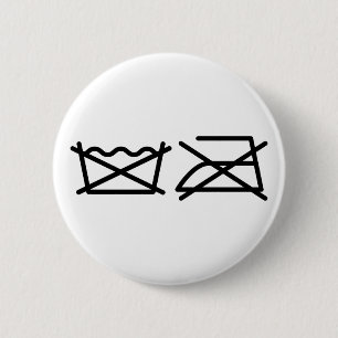 WASCHEN SIE NICHT! NICHT IRON! BUTTON