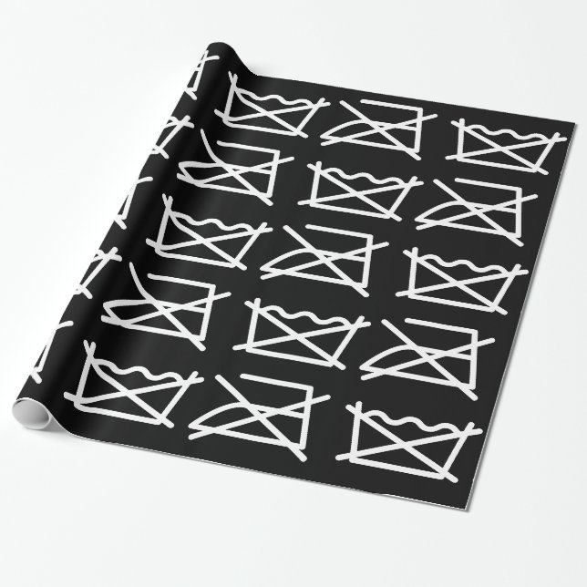 WASCHEN SIE NICHT! NICHT IRON! PAPIER GESCHENKPAPIER (Ungerollt)