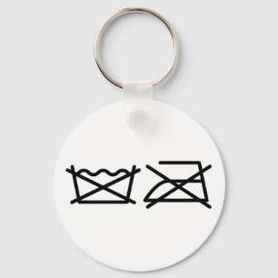 WASCHEN SIE NICHT! NICHT IRON! SCHLÜSSELANHÄNGER