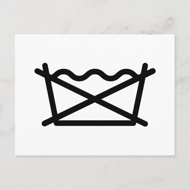 WASCHEN SIE NICHT! POSTKARTE (Vorderseite)