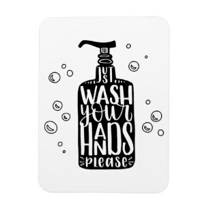 Waschen Sie sich bitte die Hände Magnet