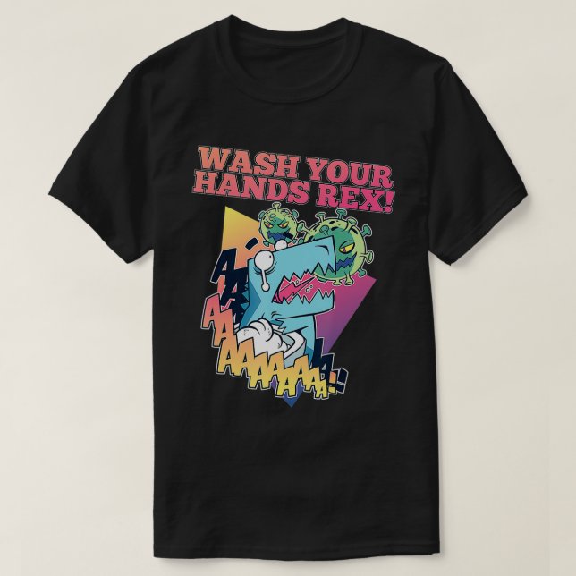 Waschen Sie sich die Hände oder ein lustiges TRe,  T-Shirt (Design vorne)