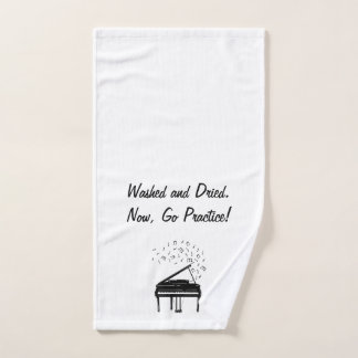 Waschen und getrocknet, jetzt, Übung! Handtuch