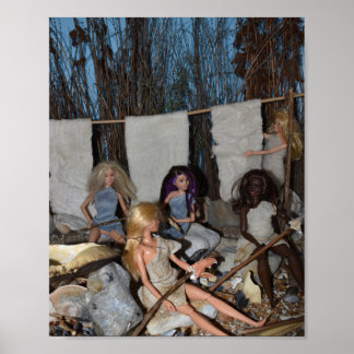 Waschen und Waffen. Poster