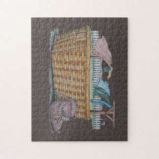 Wäscherei auf Wäscheleine Puzzle