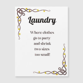 Wäscherei Extravaganza, wo Kleidung ins Party geht Magnetkarte