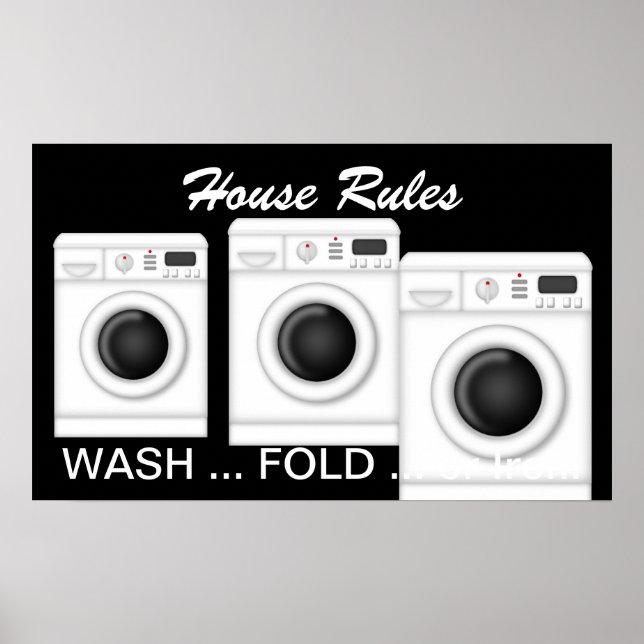 Wäscherei - Hausordnung - SRF Poster (Vorne)