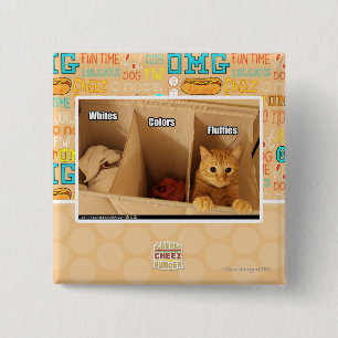 Wäscherei-Katze Button
