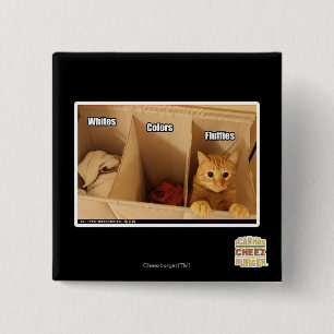 Wäscherei-Katze Button