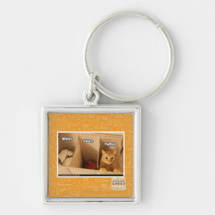 Wäscherei-Katze Schlüsselanhänger