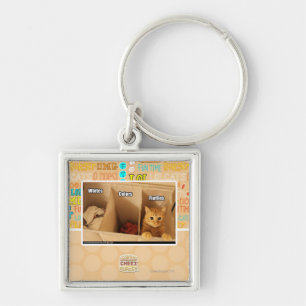 Wäscherei-Katze Schlüsselanhänger