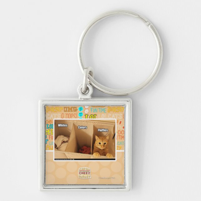 Wäscherei-Katze Schlüsselanhänger (Vorne)