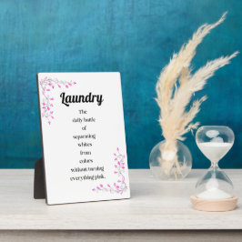 Wäscherei kriegt die tägliche Schlacht um die Tren Fotoplatte