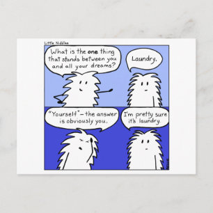 Wäscherei Little Niddles Postkarte