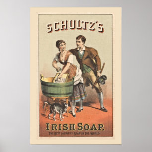 Wäscherei Poster Shultz Irish Soap