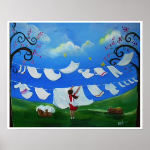 Wäscherei-Tag Poster