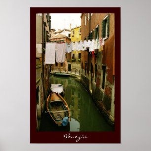 Wäscherei Venedig Canal Poster