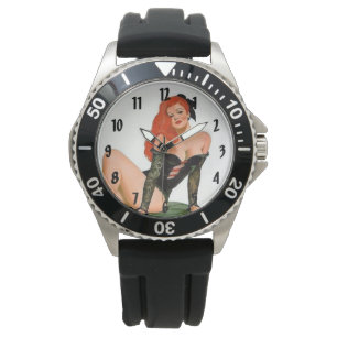 WäscheRetro Vintage Pinups Armbanduhr