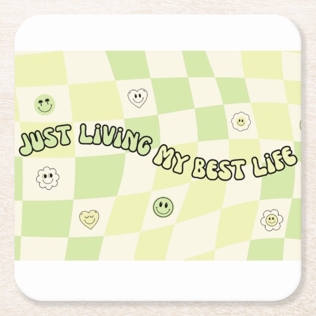 Wäscherin Rechteckiger Pappuntersetzer (Vorderseite)