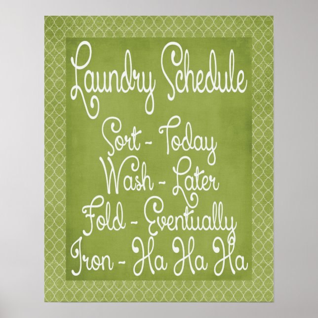 Wäscheservice Poster (Vorne)