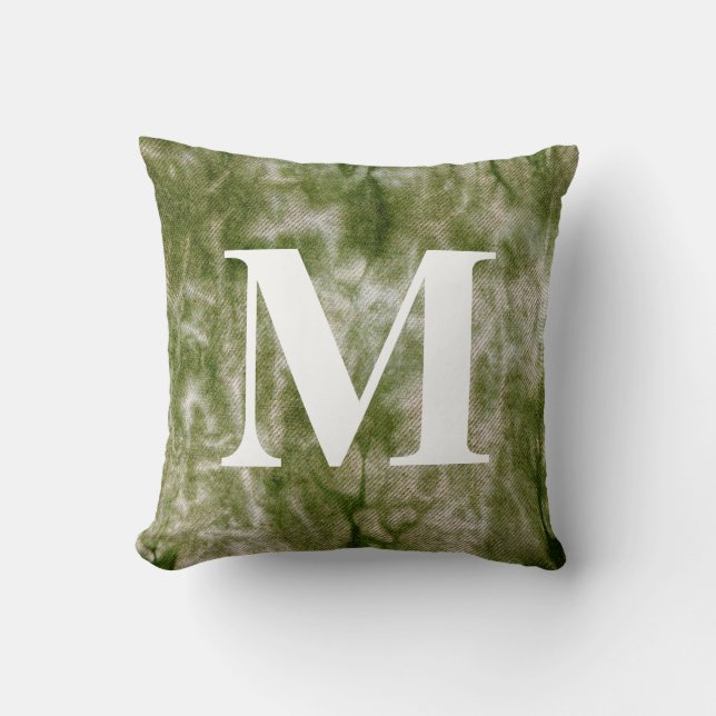 Wäscheständer-Design #3 mit Monogramm Kissen (Vorderseite)