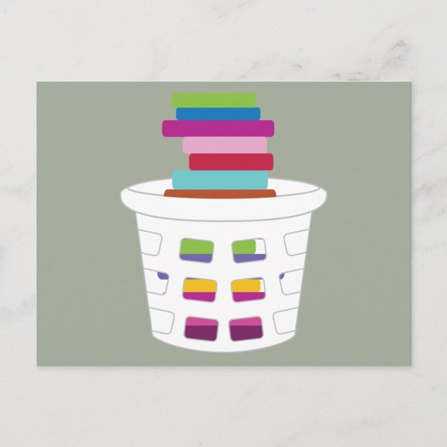 Wäscheständer Postkarte (Vorderseite)