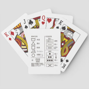 Wäschesymbolik Spielkarten