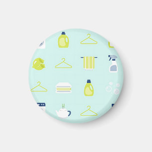 Wäschetag-Muster Magnet