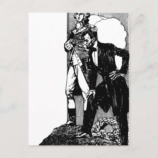 Waschington Lincoln Postkarte (Vorderseite)