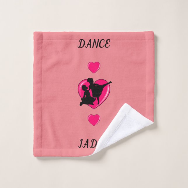 Waschlappen aus rosa Ballett. (Waschlappen)