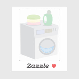 Waschmaschine Aufkleber