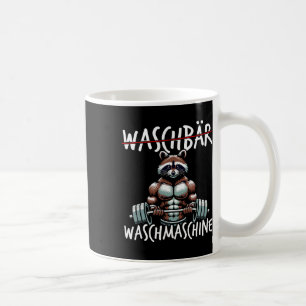 Waschmaschine Raccoon Fitness Bodybuildi Kaffeetasse