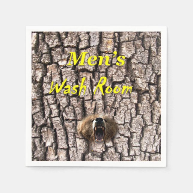 Waschpapier Napkins für Männer Serviette (Vorderseite)