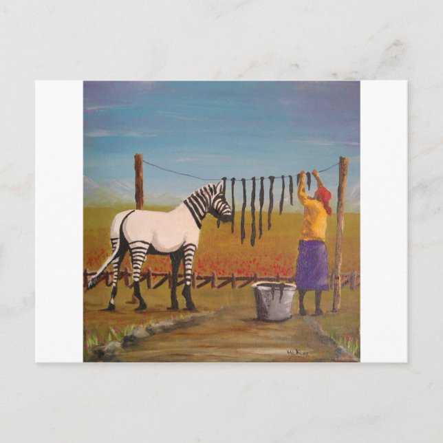 Waschtag Postkarte (Vorderseite)