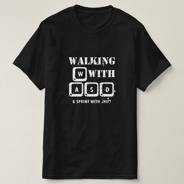 WASD - Aktivierung des PC-Gaming-Modus T-Shirt (Design vorne)